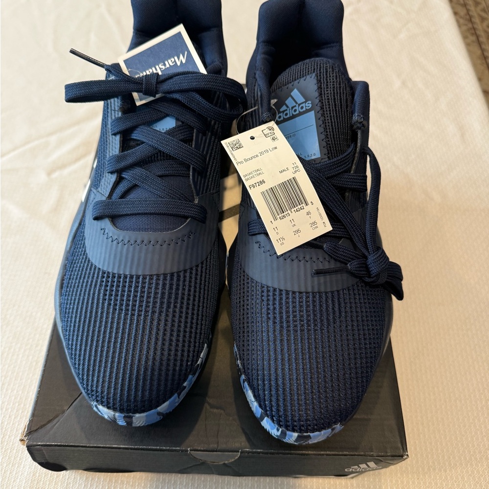 Adidas Pro Bounce 2019 Low Blue Sneakers